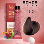 رنگ موی بدون آمونیاک قهوه ای روشن 5.0 سینرژی اچ اس لاین Hair Color ECHOSLINE Synergy Light Brown