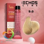 رنگ موی بدون آمونیاک بلوند خیلی روشن 9.0 سینرژی اچ اس لاین Hair Color ECHOSLINE Synergy Super Light Blonde