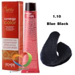 رنگ موی بدون آمونیاک بلوبلک 1.10 سینرژی اچ اس لاین Hair Color ECHOSLINE Synergy Blue Black