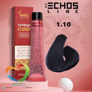 رنگ موی بدون آمونیاک بلوبلک 1.10 سینرژی اچ اس لاین Hair Color ECHOSLINE Synergy Blue Black