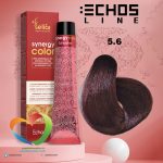 رنگ موی بدون آمونیاک شاه بلوطی قرمز روشن 5.6 سینرژی اچ اس لاین Hair Color ECHOSLINE Synergy Light Chestnut Red