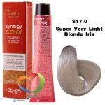 رنگ موی بدون آمونیاک بلوند فوق العاده روشن S17.0 سینرژی اچ اس لاین Hair Color ECHOSLINE Synergy Super Very Light Blonde Iris