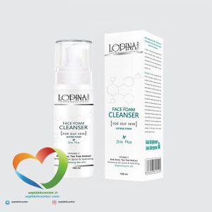 فوم شستشو صورت لوپینا LOPINA CLEANSER مدل ویتامین C مناسب پوست چرب حجم 150 میلی لیتر